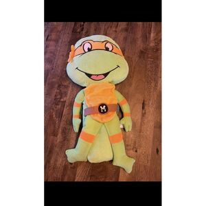 19" TEENAGE MUTANT NINJA TURTLES‎ SEAT PETS MICHELANGELO SEAT BELT COVER PLUSH